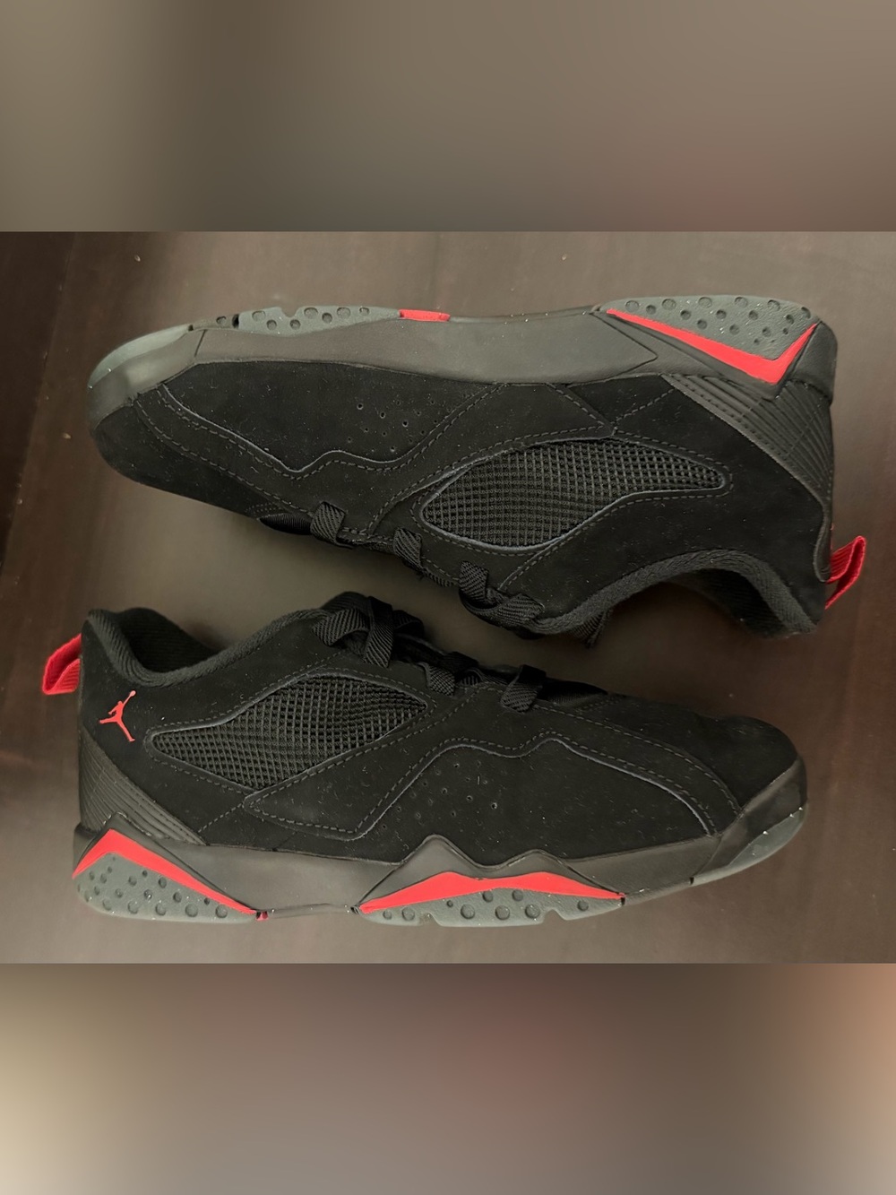 Jordan 7 Boys US 2.5Y Black & Red